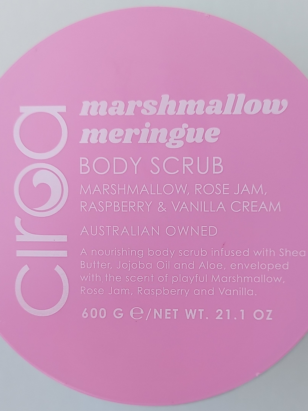 Ciroa Marshmallow Meringue Body Scrub - Pink